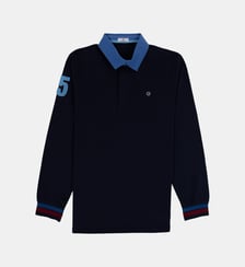 Polo de rugby manches longues Look Serge Blanco