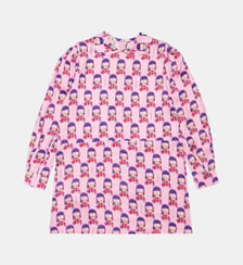 Robe à motif avec col classique Marni