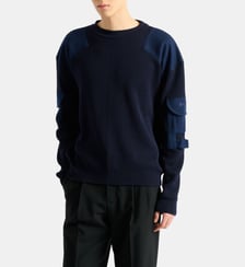 Pull Balmain Vintage Utility en laine Balmain