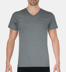Maillot de corps slim coton peigné col V Eminence