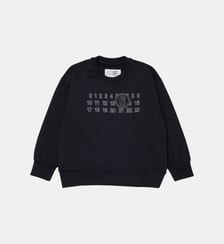 Sweat-shirt col rond avec logo MM6 Maison Margiela