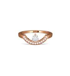 Bague Intrépide grand arc 0.25 carat pavée Loyal.e Paris