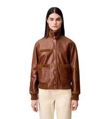 Blouson cuir large Claudie Pierlot
