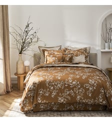 Housse de couette imprimée en satin de coton bio, VIVIENNE Alexandre Turpault