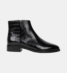 Boots Plates Hada Cuir Embossé Croco Bobbies