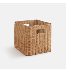 Panier de rangement cube, en rotin La Redoute Interieurs