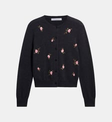 Gilet en laine à fleurs - RAYMONDE Gerard Darel