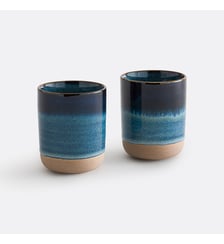 Lot de 2 tasses, en grès émail réactif La Redoute Interieurs