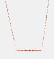 Collier Anagramme godronné sur chaîne. JEM