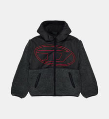Veste teddy avec logo imprimé Diesel Kids