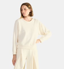 Sweat col rond en coton Laurence Tavernier