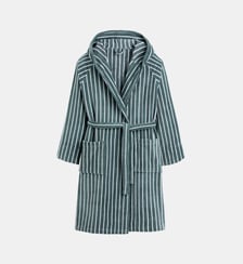 Peignoir capuche éponge velours rayures 450g Bagno La Redoute Interieurs