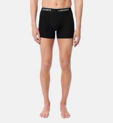Lot de 3 boxers longs coton stretch Lacoste
