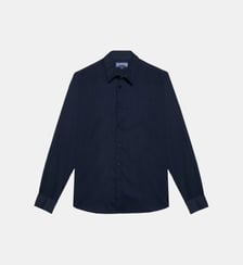 Chemise légère en voile de coton unie Vilebrequin