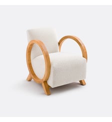Fauteuil vintage en bouclette La Redoute Interieurs