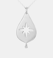 Collier mono-motif Épisode Indélébile | La treizième étoile en Argent avec diamant blanc La Garçonne Diamant