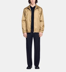 Blouson en nylon Square Cross Sandro