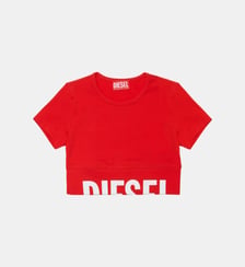 T-shirt col ras du cou avec logo Diesel Kids