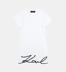 Robe à manches courtes brodée Karl Lagerfeld Kids