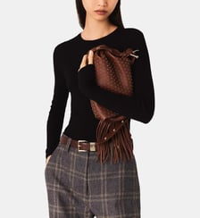 Pull col rond seconde peau Maje