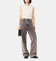 Veston en tweed et galon de perles Maje