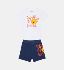 Ensemble de survêtement avec logo et imprimé Diesel Kids