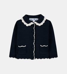 Cardigan -  laine col claudine broderie anglaise Tartine Et Chocolat