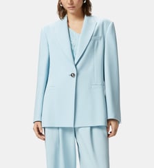 Blazer droit en cady avec bouton bijou Pinko