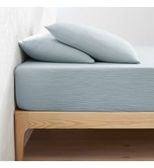 Drap-housse uni gaze de coton bonnet 30cm La Redoute Interieurs