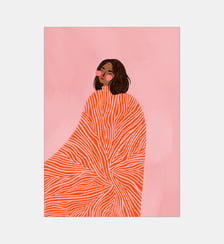 Poster   The Woman With the Swirls - Bea Muller Poster & Frame