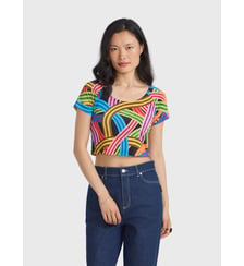 t-shirt Chic en jersey imprimé artiste Mel Bernstine Agnès b.