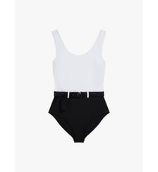 Maillot de bain une pièce bustier ceinturé Agnès b.