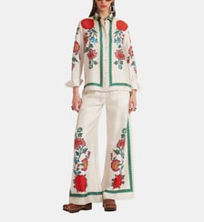 Pantalons Palazzo Dragonflower Placée Multicolor La DoubleJ