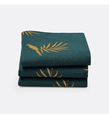 Lot de 3 serviettes imprimées, Cancun So'Home