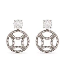 Boucles d'oreilles pendantes Perpétuel.le 1 carat x2 pavées Loyal.e Paris