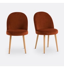 Lot de 2 chaises velours La Redoute Interieurs