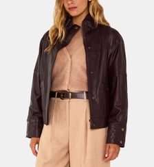 Maison 123 VESTE CHARLY BL CUIR Maison 123