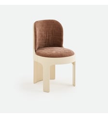 Chaise 3 pieds, en tissu texturé et finition laquée La Redoute Interieurs
