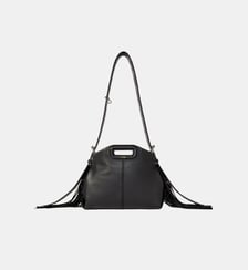 Sac Miss M mini en cuir lisse Maje