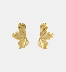Boucles d'oreilles demi-feuilles acier inoxydable Balaboosté