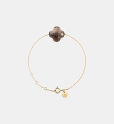 Bracelet, quartz fume, or jaune Morganne Bello