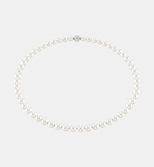 Collier Matrix, Perle de cristal, Métal rhodié Swarovski