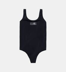 Maillot de bain une pièce en lycra avec logo numérique MM6 Maison Margiela