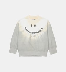 Sweat-shirt à col rond avec logo amusant MM6 Maison Margiela