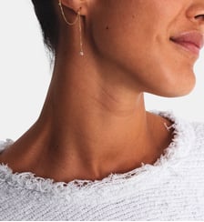 Boucle d'oreille Cléa - Or 750‰ - Diamant blanc YAY Paris