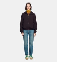 Blouson zippé en laine Sandro