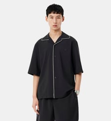 Chemise manches courtes relaxed fit laine Lacoste