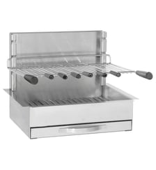 Barbecue charbon 961.56 inox encastrable 56 cm Forge Adour