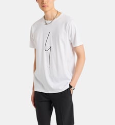 T-shirt en coton col rond Agnès b.