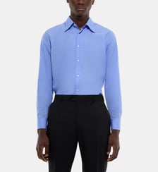 Chemise col hirondelle popeline coton Fursac